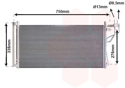 VAN WEZEL Kondensaator,kliimaseade 82005184